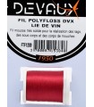 Fil Polyfloss Lie de vin