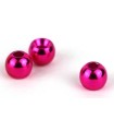 20 billes laiton Metal Pink